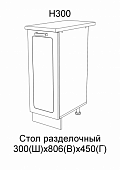 Шкаф нижний Н300 кухня Милена (Вяз)